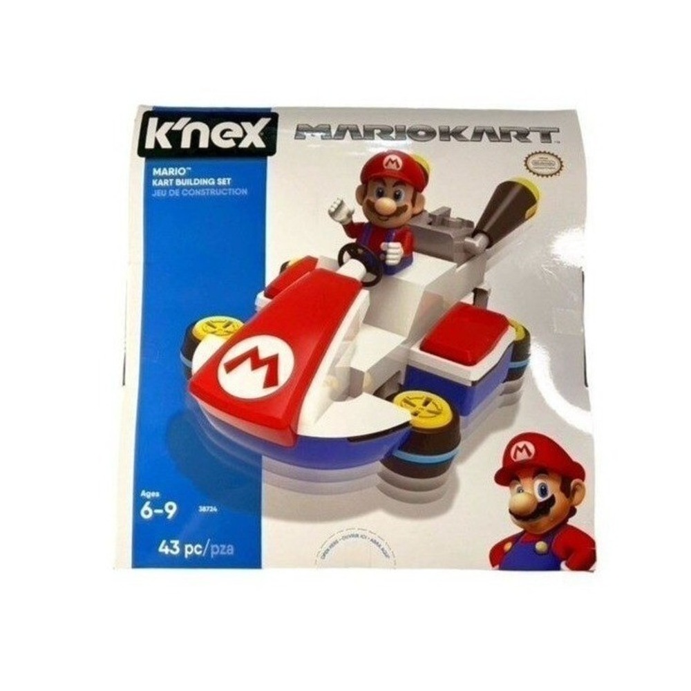 K'NEX Mario Kart Building Set Kids OS Multicolor New 38724 43pc Mario Figure